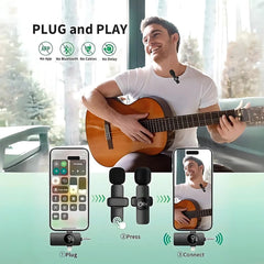 OlivLife 3 in 1 Bluetooth Wireless Microphone (Black, True Wireless)