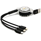 OlivLife 3 IN 1 Charging Cable (BLACK)