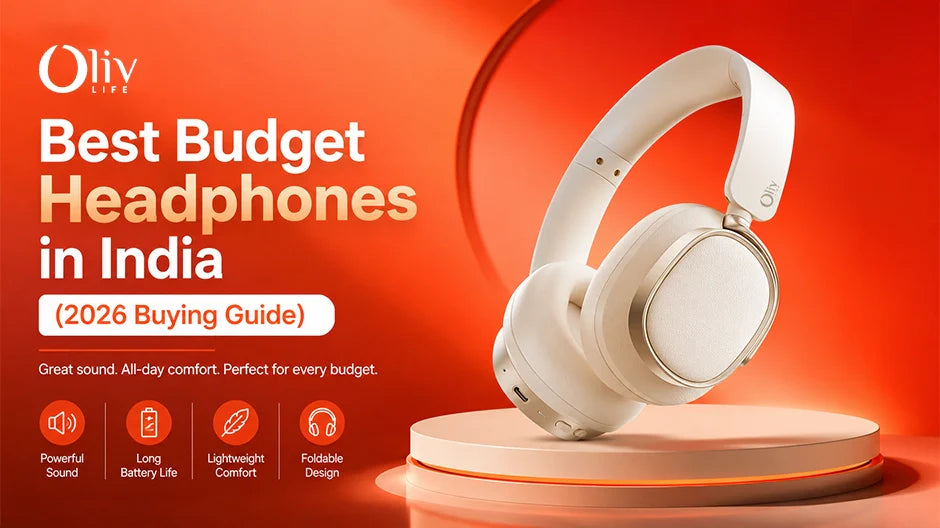 Wireless over-ear headphones, best budget pick for music and calls in India 2026