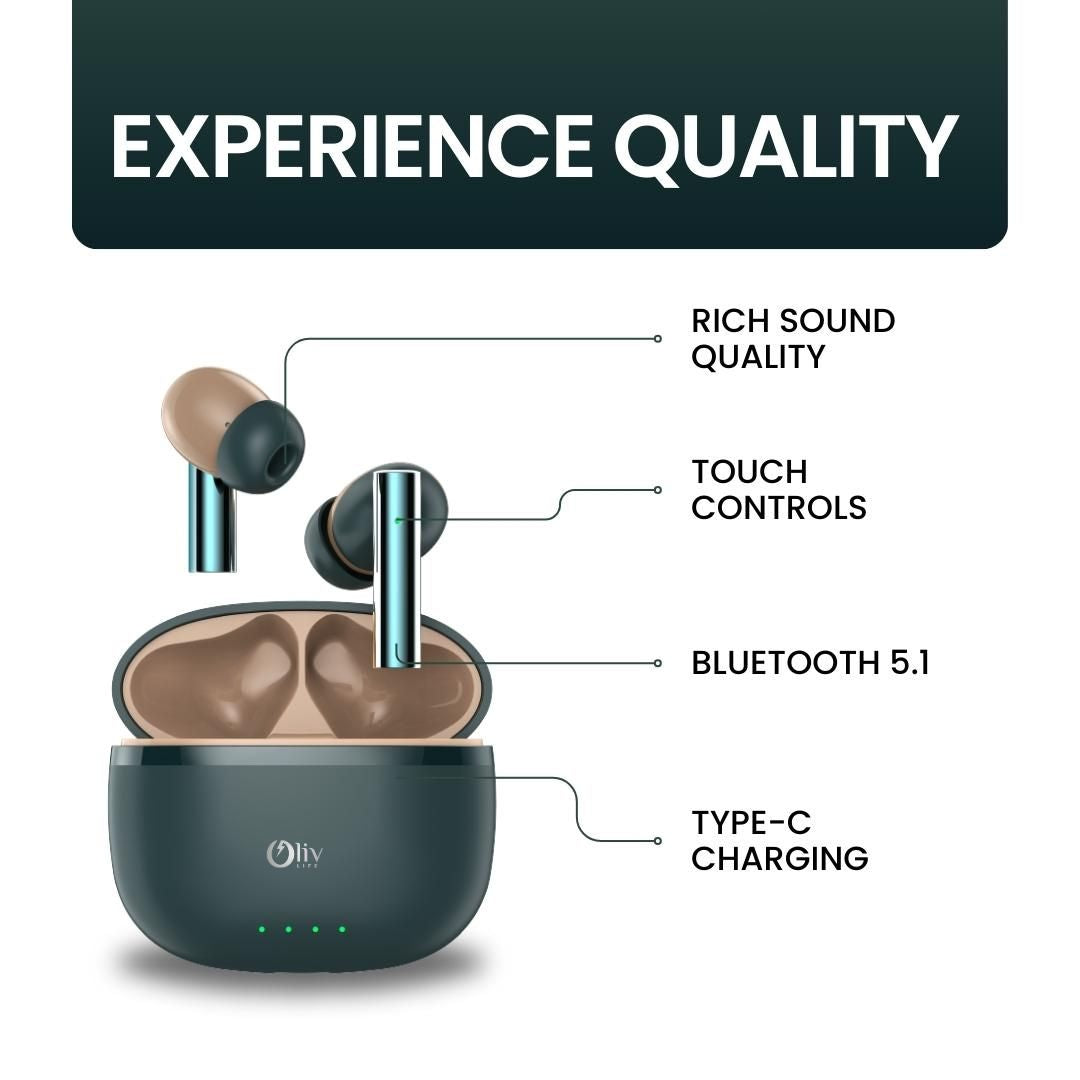 OlivLife FluxPods Wireless Earbuds DOD