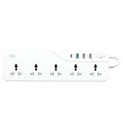 OlivLife 9-in-1 Extension Board with 5 Sockets, 3 USB & 20W Type-C PD Fast Charging