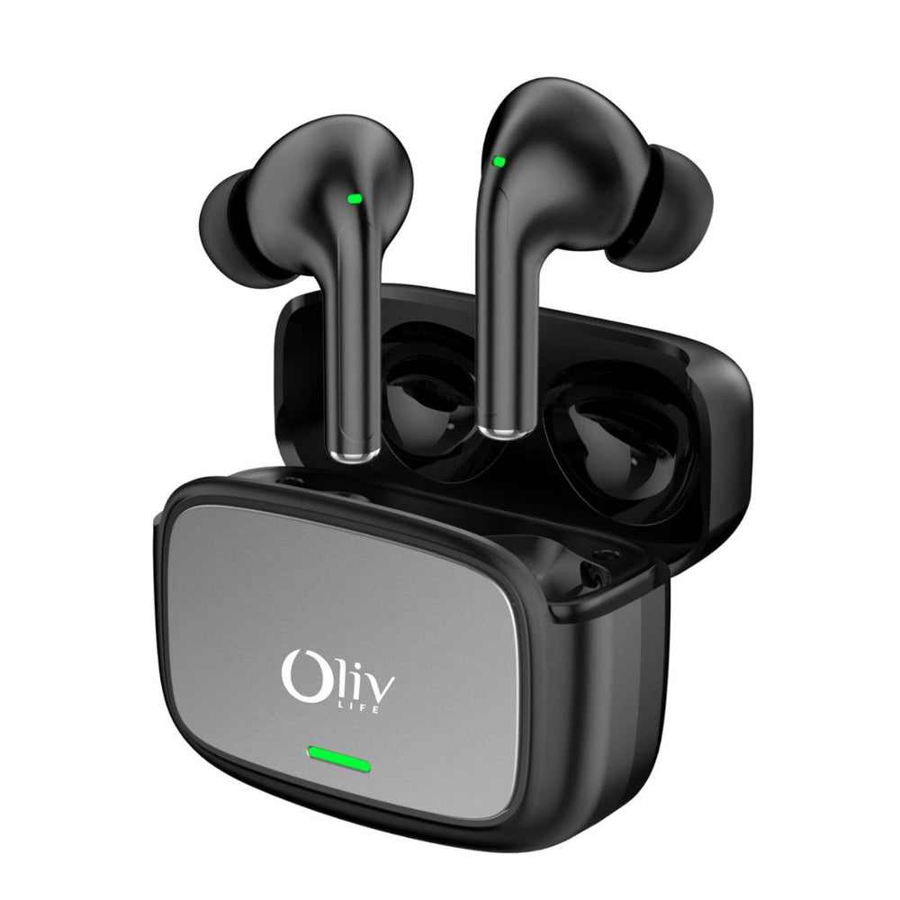 OlivLife Velo Wireless Earbuds with charging case – Hybrid ANC, deep bass Bluetooth earbuds under 1000 rupees
