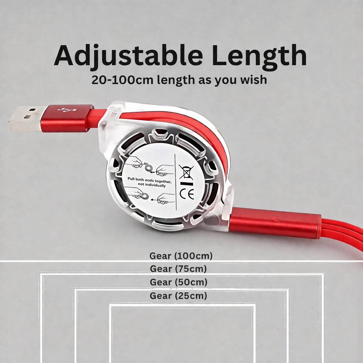 OlivLife 3-in-1 Fast Charging Cable | USB to Lightning, USB-C & Micro-USB