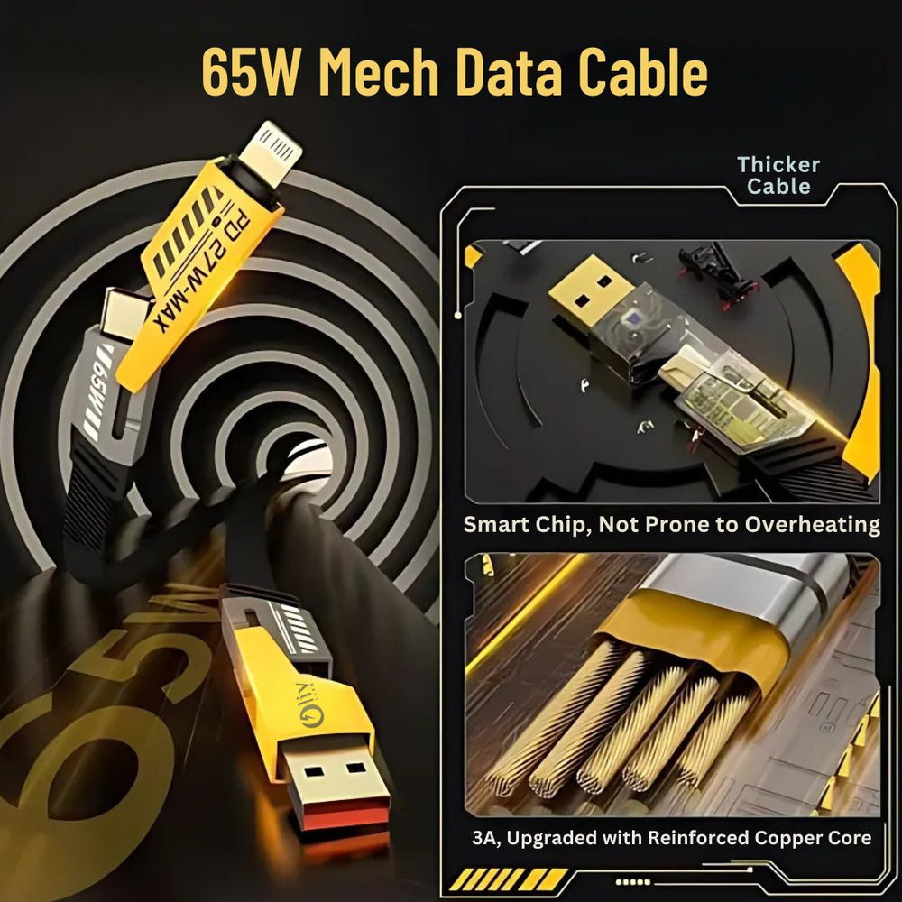 OlivLife 4-in-1 cable 240 Mbps high seed data transfer