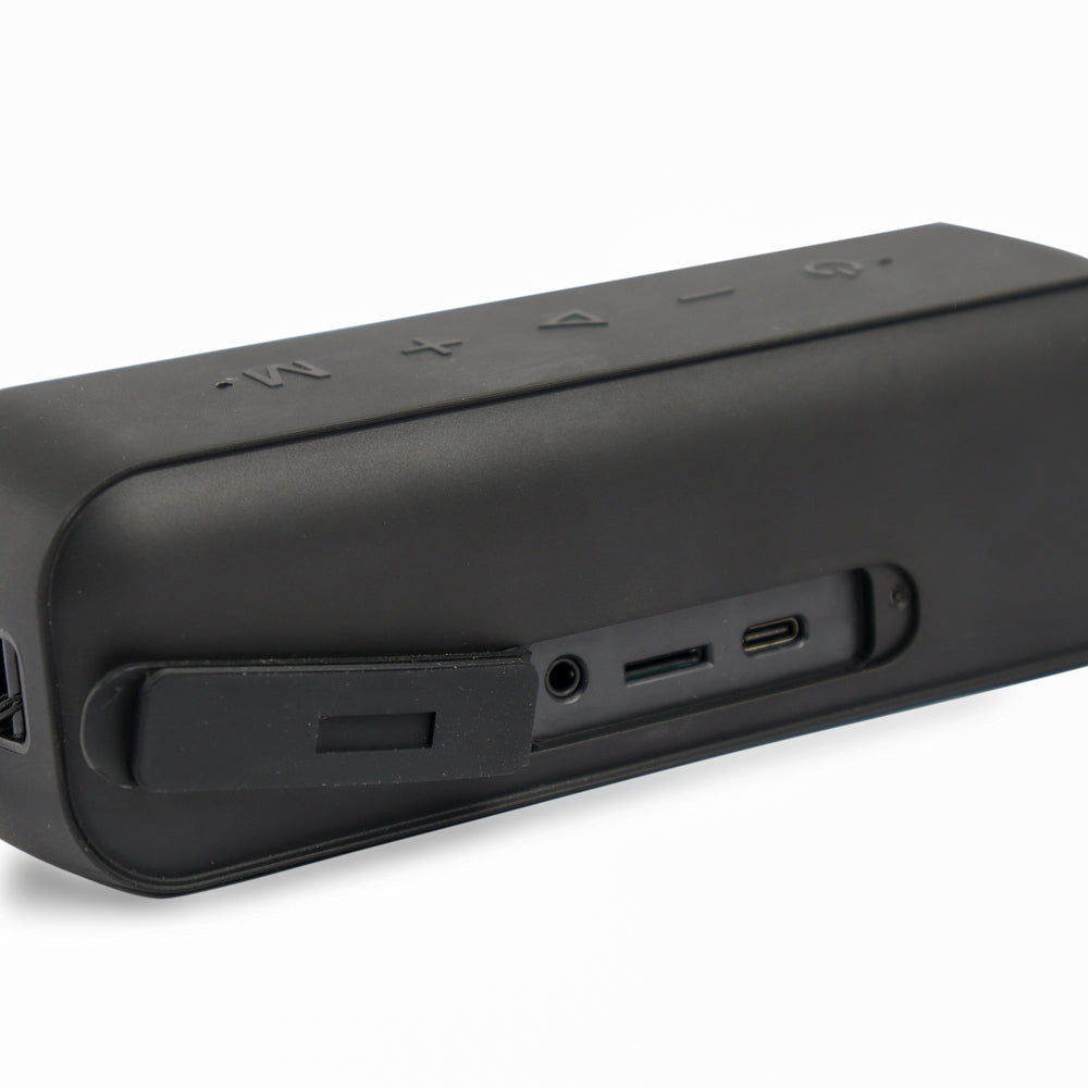 OlivLife Boss 10.1 speaker AUX and USB connectivity for multi-source audio playback