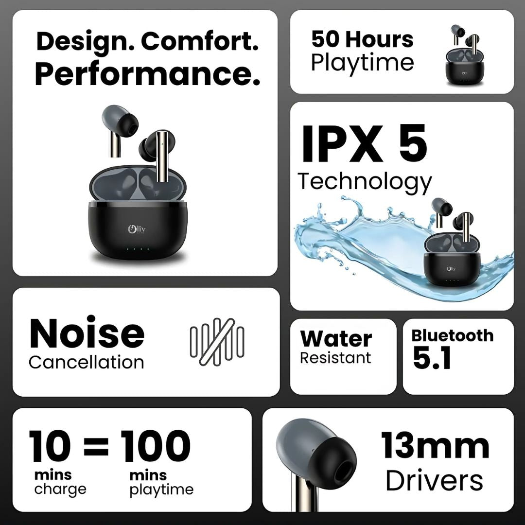 OlivLife FluxPods Earbuds