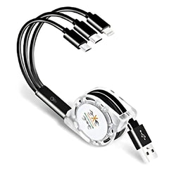 OlivLife 3 IN 1 Charging Cable (BLACK)