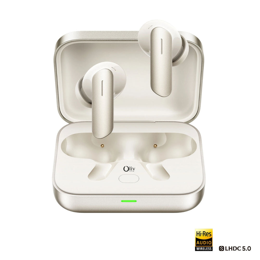 OlivLife Rivo Wireless Earbuds with charging case – deep bass Bluetooth earbuds with passive noise cancellation
