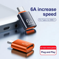 OlivLife 120W USB-C to OTG Adapter 6A Fast Charge Converter.