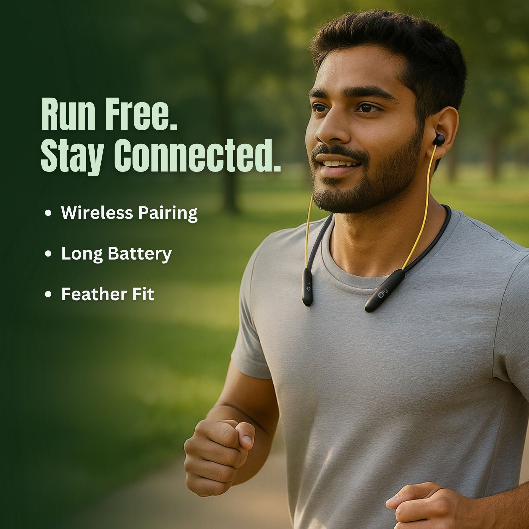 OlivLife wireless neckband 30 hour battery for daily commute and office work India