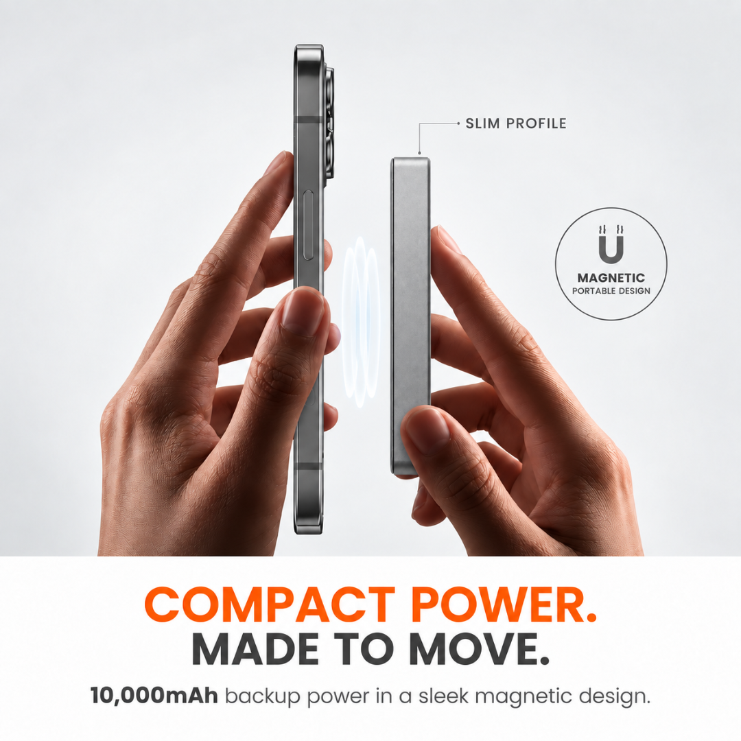 Olivlife magnetic power bank with USB-C 20W fast charging