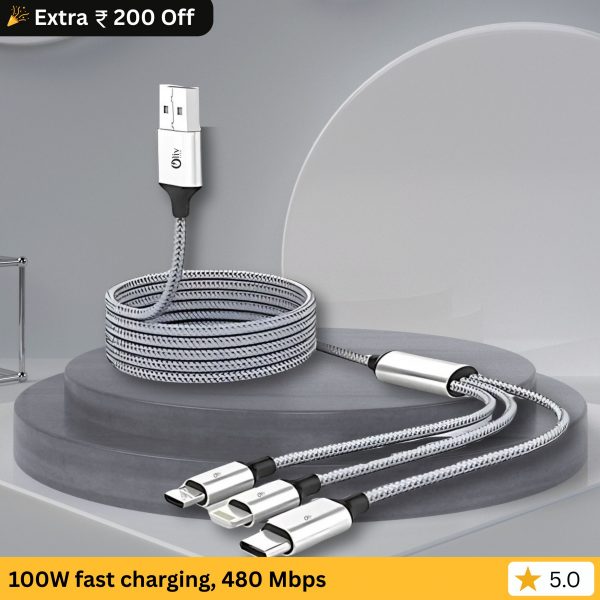 OlivLife 3IN1 Braided Cable