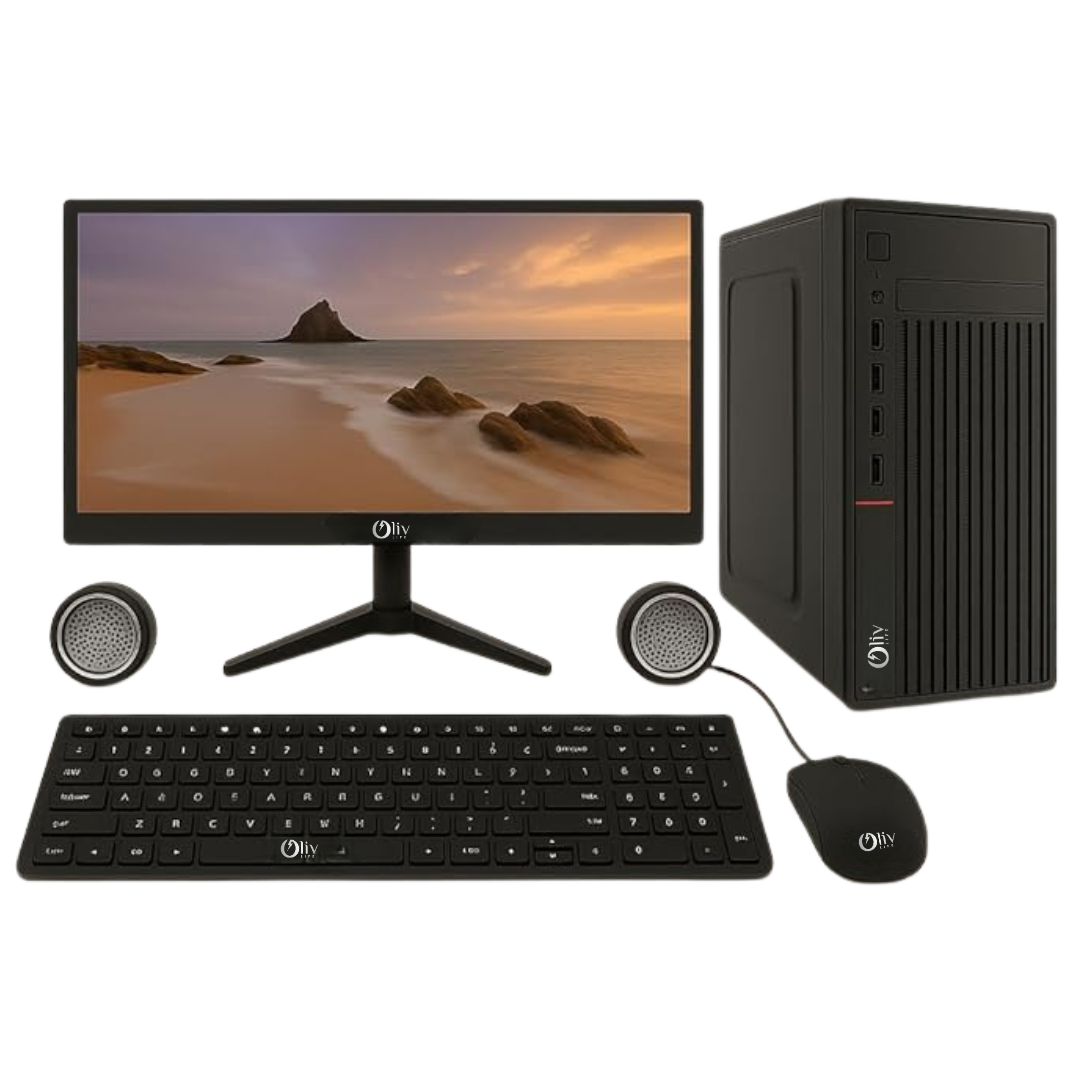 Olivlife SmartCore Desktop PC Bundle – Black Edition
