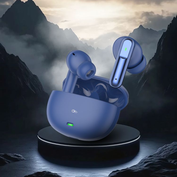 OlivLife AXCENT Wireless Earbuds (Blue)